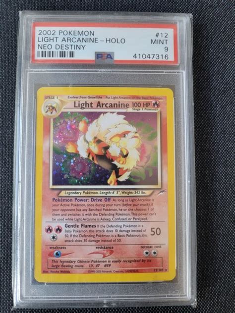 The Pok Mon Company Graded Card Psa Light Arcanine Holo Catawiki