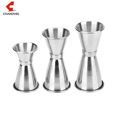 New Arrival 15 45cc 2 End Jigger Shot Measure Cup Cocktail Drink Wine Shaker 202 Stainless Steel