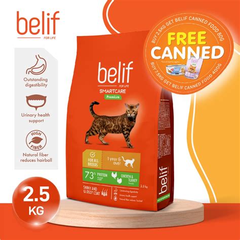 Belif Smartcare Poultry All Breeds Adult Cat Food Kg Shopee Malaysia