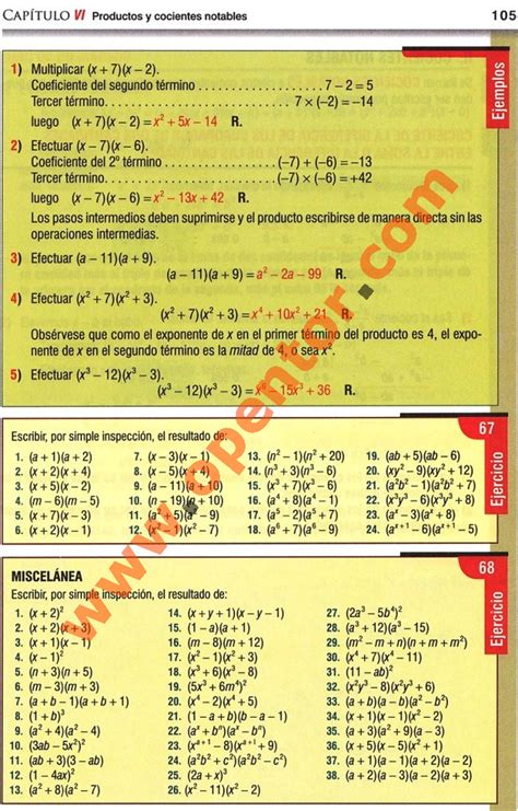 Ejercicios Resueltos Y Propuestos Del Producto De Binomios Lgebra