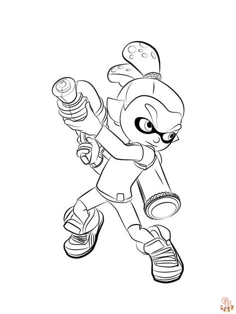 Coloriage Splatoon Les Meilleurs Dessins Imprimer Pour Les Fans