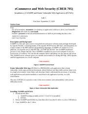 Lab Docx Ecommerce And Web Security Cber Installation Of Xampp