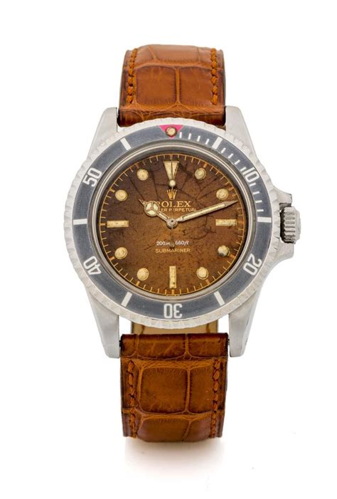 Sold Price ROLEX SUBMARINER REF 5512 SQUARE CROWN GUARD TROPICAL