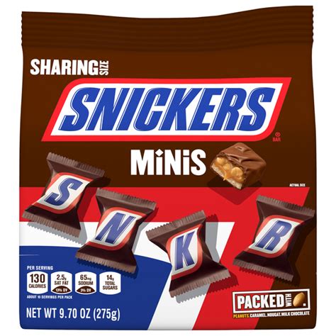 Save On Snickers Peanuts Caramel And Milk Chocolate Candy Bars Minis