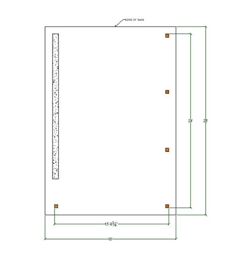 X Lean To Pavilion Plans With Concrete Wall Modern Etsy