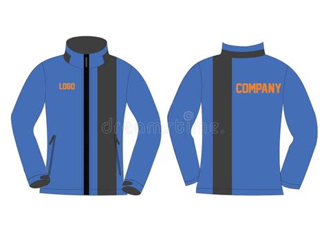 Men Softshell Jacket Design Template Stock Illustrations 27 Men