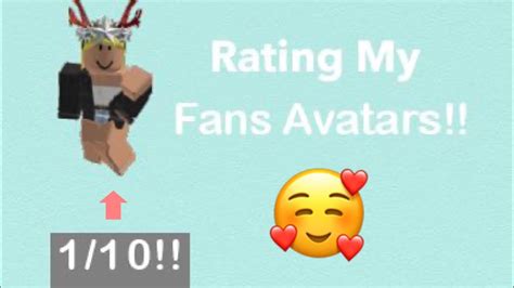 Rating My Fans Avatars Youtube