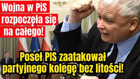 Wojn W Pis Na Ca Ego Mariusz B Aszczak Zaatakowa Partyjnego Koleg