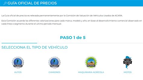 Autos Gu A Oficial De Precios Acara