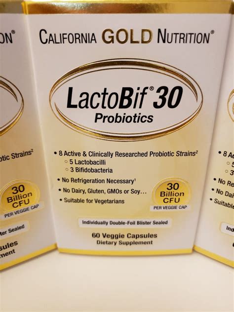 美國 California Gold Nutrition, LactoBif 益生菌，300 億菌落單位，60 粒素食膠囊, 健康及營養食用品 ...