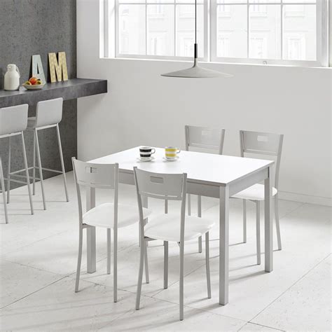 Mesa De Cocina Fija Laminado Blanco Mesas De Cocina Baratas