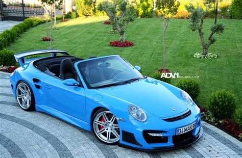 Baby Blue Convertible Porsche 911 Gets Exterior Goodies — CARiD.com Gallery