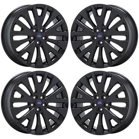 19 Ford Escape Gloss Black Wheels Rims Factory Oem Set 10259 The