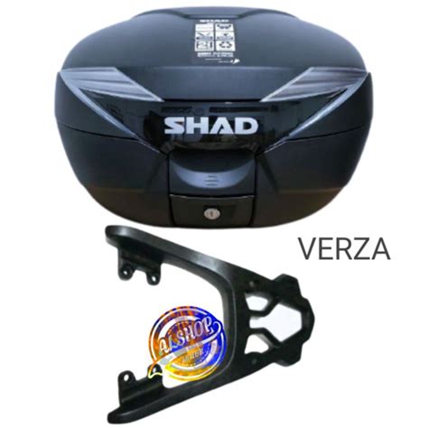 Jual PAKETAN BOX SHAD SH39 SH 39 HITAM DAN BREKET BOX MOTOR HONDA VERZA