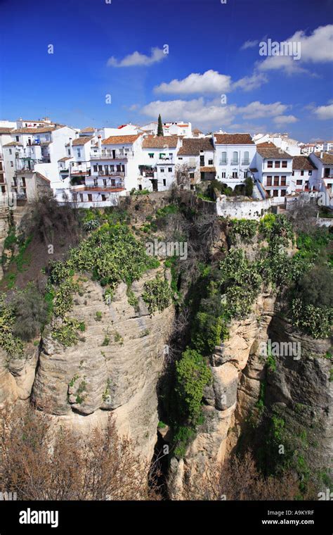 The View Of The Gorge From New Bridge Puente Nuevo Ronda Andalucia