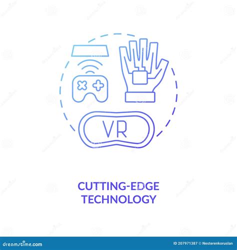 Cutting Edge Technology Concept Icon Stock Illustration Illustration