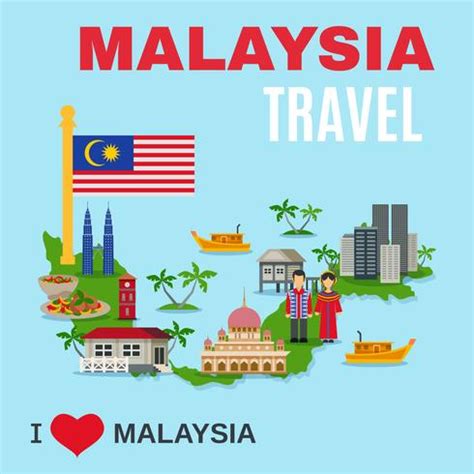 Malaysia Culture Travel Agency Flat Poster 479066 Vector Art at Vecteezy