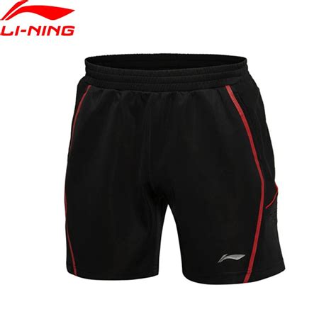 Li Ning Men Badminton Shorts Polyester Fiber Quick Dry Breathable