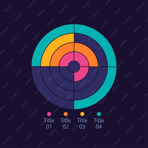 Modelo De Design De Gráfico Infográfico Retangular Espelhado Para Tema Escuro Vetor Premium