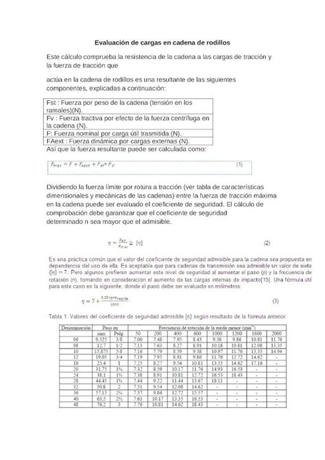 Docx Evaluaci N De Cargas En Cadena De Rodillos Dokumen Tips