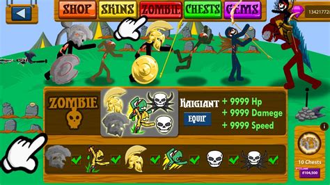 NEW UPDATED ZOMBIE SELECTION AND CONTROL MODE STICK WAR LEGACY HACK