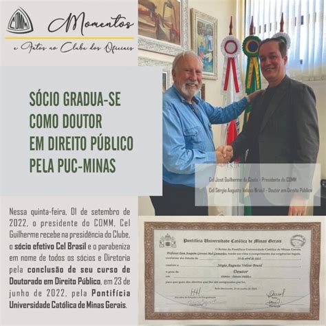 S Cio Gradua Se Como Doutor Em Direito P Blico Pela Puc Minas Copm