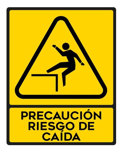 Señalamiento Precaucion Riesgo De Caida 20x25 Meses sin intereses