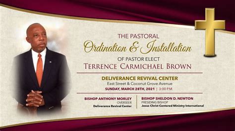 The Pastoral Ordination And Installation Service For Pastor Elect