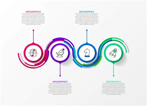 Plantilla De Dise O Infogr Fico Concepto Creativo Con 4 Pasos Se