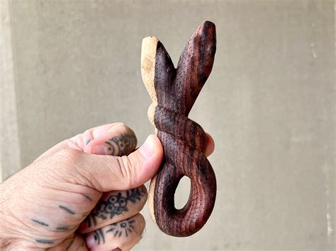 Infinity Serpent Kuripe Solid Wood Snake Kuripe Hand Carved From A