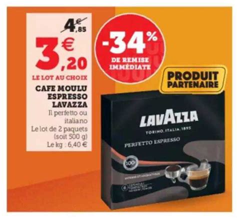 Promo Caf Moulu Espresso Lavazza Chez Hyper U Icatalogue Fr