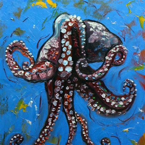 Octopus Painting - Etsy