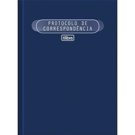 Livro Protocolo de Correspondência 1 4 50 Folhas Tilibra Prime UP