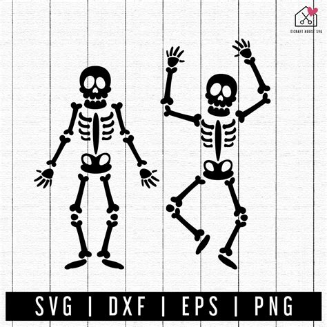 Free Skeleton Svg Halloween Svg Craft House Svg