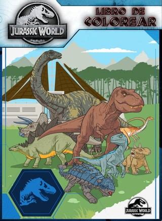 Libro Para Colorear De Jurassic World PDF