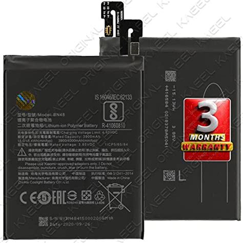 ORIGINAL 4000mAh Mobile Battery BN48 For Xiaomi Redmi Note 6 Pro With