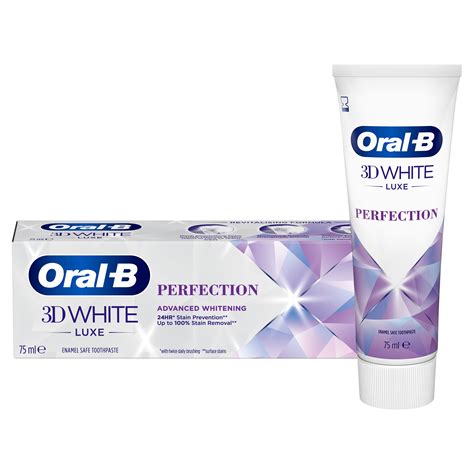 Oral-B 3D White Luxe Perfection Advanced Whitening Tandkräm 75 ml - MEDS.se