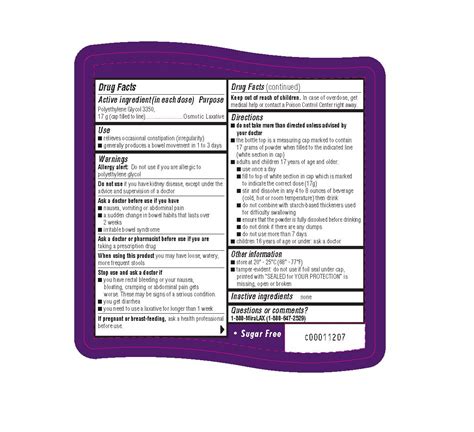 MiraLAX: Package Insert / Prescribing Information