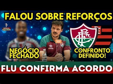 Diniz Fala Sobre Refor Os Do Fluminense E Solta O Verbo Ap S Flu Perder