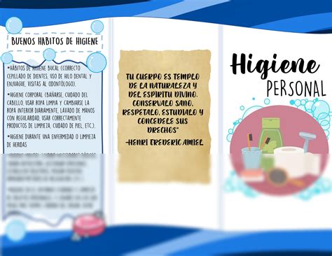 Solution Triptico Higiene Personal Studypool