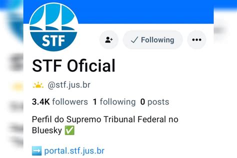 STF cria perfil oficial no BlueSky após pedir suspensão de fakes