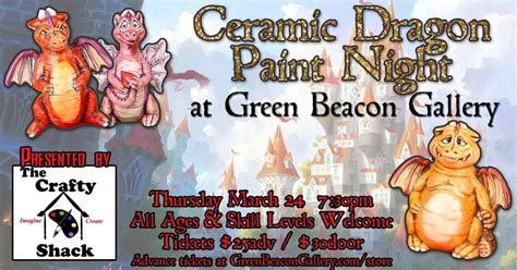 Ceramic Dragon Paint Night Green Beacon Gallery Green Beacon