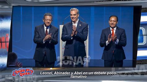 Leonel Abinader Y Abel En Un Debate Poco Llamativo Youtube