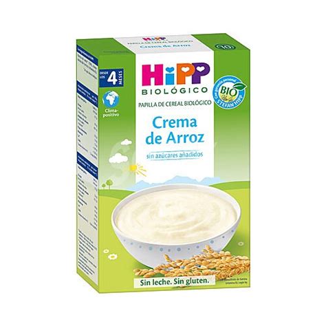 Hipp Biol Gico Hipp Biol Gico Papilla De Crema De Arroz De Origen