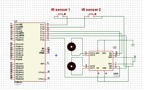 Line Follower Robot Circuit Diagram With Microcontroller