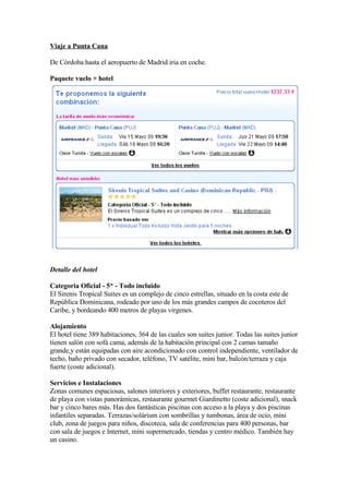 Viaje A Punta Cana Pdf