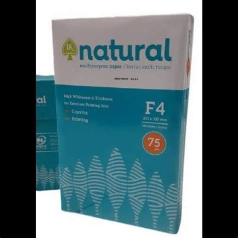 Jual Kertas Hvs Natural F4 75gram Shopee Indonesia