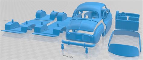 3D File Renault Ondine Dauphine 1956 1967 Printable Car 3D Printable