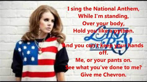 Lana Del Rey National Anthem Karaoke Instrumental With Lyrics Youtube