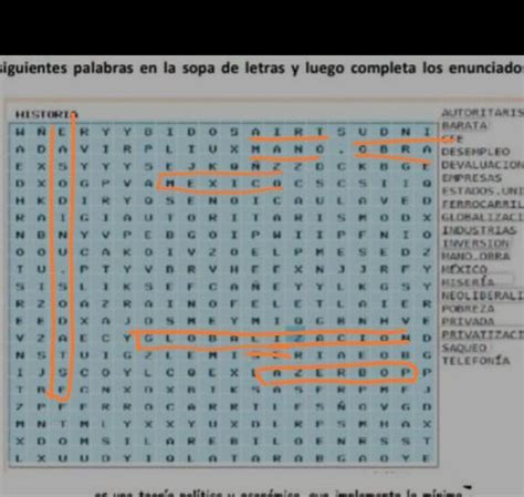 Encuentra Las Siguientes Palabras En La Sopa De Letras Y Luego Completa